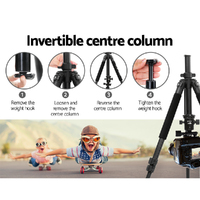 Weifeng Professional Camera Tripod Stand Mount DSLR Travel Adjustable 64-173cm thumbnail