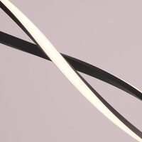 Modern LED Chandelier Lighting Lamps Bedroom Kitchen (Black, L80cm Pendant) thumbnail