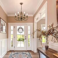 French Country Chandelier, 6 Lights, Rustic thumbnail