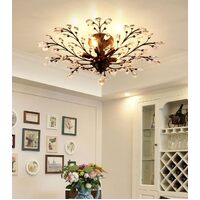 Crystal Ceiling Light Vintage Chandelier, 5 Lights thumbnail