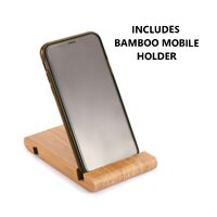 3 Pieces Bamboo Cutting Board with Juice Groove and Mobile Holder included for Home Kitchen thumbnail