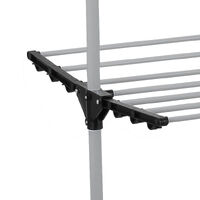 Folding 3 Tier Clothes Laundry Drying Rack with Stainless Steel Tubes for Indoor & Outdoor Home thumbnail