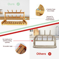 CARLA HOME Portable Bamboo Baby Bottle Drying Rack thumbnail