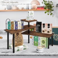 3-Tier Wooden Corner Shelf Kitchen Spice Rack Organiser Home Storage & Organisation thumbnail