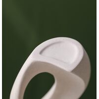 Ceramic Set of 2 Creative White Vases for Home Decor thumbnail