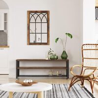 Industrial TV Stand 60 Inches, Rustic Brown thumbnail