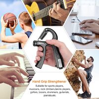 5 Pack Adjustable Resistance Hand Gripper Exerciser Workout Kit thumbnail