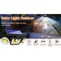 Outdoor Solar Lights with 3 Adjustable Head for Porch Garden Patio thumbnail