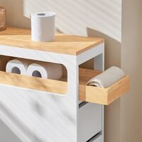 Storage Cart Narrow Cabinet Wheels Tray Drawers thumbnail