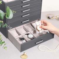 Jewellery Grey Box, 6 Layers,  5 Drawers thumbnail