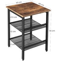 Side Table, 2 Mesh Shelves thumbnail