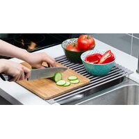 Over The Sink Multipurpose Roll-Up Dish Drying Rack (52 x 33 cm) thumbnail