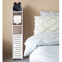 Toilet Paper Roll Holder for Bathroom with roller (White, 76cm) thumbnail