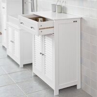 Freestanding Storage Cabinet with Doors/Drawer 60x87x35 cm thumbnail