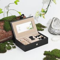 Lockable Jewelry Box 3-Tier Display Case thumbnail