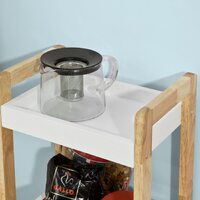3-Tier White Storage Bathroom Shelf thumbnail