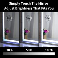 Hollywood LED Makeup Mirror with Smart Touch Control and 3 Colors Dimmable Light (72 x 56 cm) thumbnail