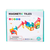 88 Pcs non-toxic STEM Educational, Durable Magnetic Tiles/Puzzle with Storage Bag thumbnail