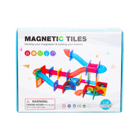 118 Pcs non-toxic STEM Educational, Durable Magnetic Tiles/Puzzle with Storage Bag thumbnail