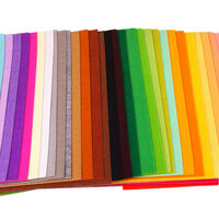 80PCS Non Woven Felt Fabric Sheets 15X15cm Mixed Color Kids Handcraft DIY Art thumbnail