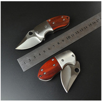 Small Mini Stainless Steel Folding Pocket Knife Keychain Blade Outdoor Survival Tactical Camping thumbnail