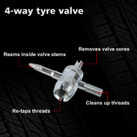 X-BULL Tyre Deflators Tire Automatic 4WD Pressure Gauge 4 Brass Deflator thumbnail