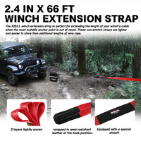 X-BULL 4WD Winch Recovery Kit 12Pcs Recovery Tracks Snatch Strap Soft Shackles Recovery Ring thumbnail