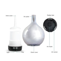 Essential Oil Aroma Diffuser - Mirror 3D Fireworks Aromatherpay Mist Humidifier thumbnail