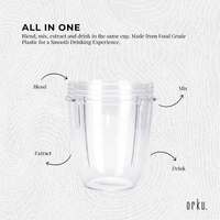 For Nutribullet Small Short Little 18 Oz Cup - For 600W + 900W Model Replacement thumbnail