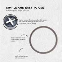 4x For Nutribullet Grey Gasket Seal Ring - For New 600W 1200W 900W Models thumbnail