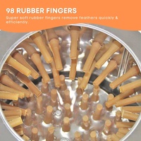 30cm Bird Feather Plucker Machine - Electric Automatic Quail Pigeon Defeathering thumbnail