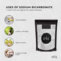2Kg Sodium Bicarbonate - Food Grade Bicarb Baking Soda Hydrogen Carbonate Powder thumbnail