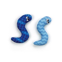 4x Pack Surf Snakes 9cm Catnip Cat Crinkle Toy Chase Kitten Teaser thumbnail