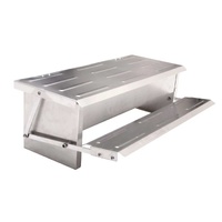 11L Automatic Chook Chicken Feeder Poultry Auto Treadle Aluminium Metal Feeders thumbnail