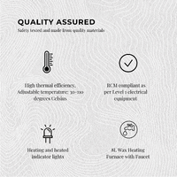 8L Candle Wax Heater Black With Tap And Accessories - Candle Wax Melter thumbnail