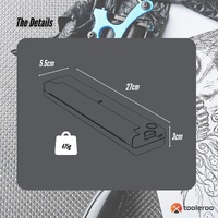 Tooleroo Portable A4 Thermal Printer White + Tattoo Stencil Paper Kit - Wireless thumbnail