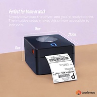 Tooleroo Bluetooth Thermal Label Printer - USB POS Receipt Shipping Printing thumbnail