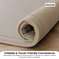 Kitchee Kids Foam Floor Play Mat 200x200cm – Padded Thick Soft Tatami Style Cream thumbnail