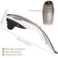 Full Body Handheld Massager Machine Champagne - 6 Massage Heads Neck Shoulder thumbnail