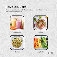500ml Organic Hemp Seed Oil - Cold Pressed Food Grade Healthy Oils Foods thumbnail