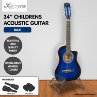 Karrera Childrens Acoustic Guitar Kids - Blue thumbnail