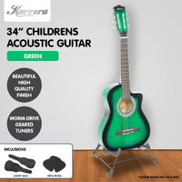 Karrera Childrens Acoustic Guitar Kids - Green thumbnail