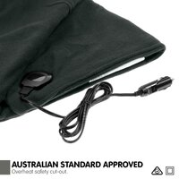 Laura Hill Heated Electric Car Blanket 150x110cm 12v - Black thumbnail