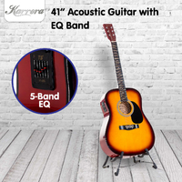 Karrera Electronic Acoustic Guitar 41in  - Sunburst thumbnail