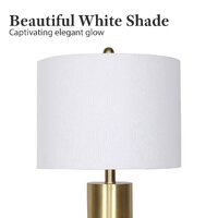 Sarantino Metal and Marble Table Lamp in Black thumbnail