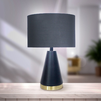 Sarantino Metal Table Lamp in Black and Gold thumbnail