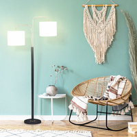 Sarantino Black/Brass Finish Reading Light  Electric Table Lamp thumbnail