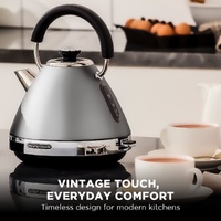 Morphy Richards 1.5L Venture Collection Pyramid Kettle in Steel Grey thumbnail