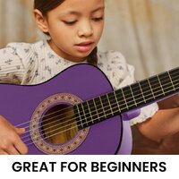 Karrera 34in Acoustic Children no cut Guitar - Purple thumbnail