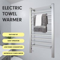 Pronti Heated Towel Rack With Timer Wall-mounted Freestanding Electric 160 Watts thumbnail